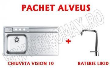 Pachete Promotionale - Bucatarie - ALVEUS Chiuveta Vision 10 + Baterie Likid - Pret | Preturi Pachete Promotionale - Bucatarie - ALVEUS Chiuveta Vision 10 + Baterie Likid