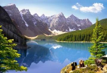 Puzzle Castorland 1000 Moraine Lake, Banff National Park, Canada - Pret | Preturi Puzzle Castorland 1000 Moraine Lake, Banff National Park, Canada