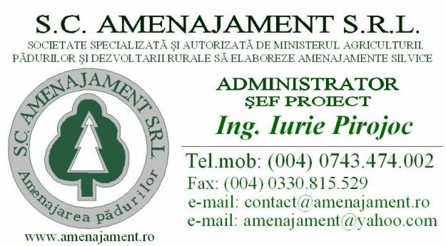 Amenajarea padurilor, amenajamente, studii, paduri - Pret | Preturi Amenajarea padurilor, amenajamente, studii, paduri