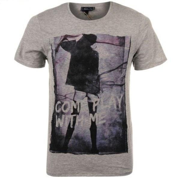 Tricou Lee Cooper Topshelf Grey Come Play - Pret | Preturi Tricou Lee Cooper Topshelf Grey Come Play