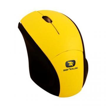 Minimouse optic Serioux Pastel 3000, USB, galben - Pret | Preturi Minimouse optic Serioux Pastel 3000, USB, galben
