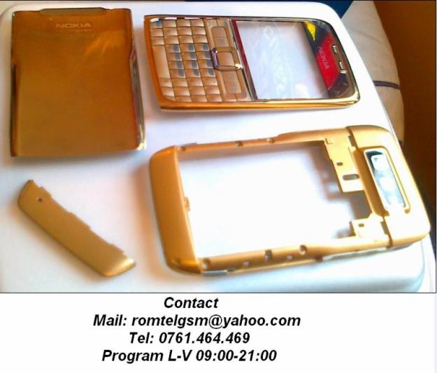 Carcasa Nokia E71 GOLD ( AURIE ) ORIGINALA COMPLETA SIGILATA - Pret | Preturi Carcasa Nokia E71 GOLD ( AURIE ) ORIGINALA COMPLETA SIGILATA