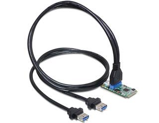Controler MiniPCIe I/O 1 x 19 Pini USB 3.0 Full size, Delock 95234 - Pret | Preturi Controler MiniPCIe I/O 1 x 19 Pini USB 3.0 Full size, Delock 95234