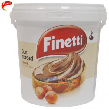 Crema de ciocolata cu alune Finetti Duo 1 kg - Pret | Preturi Crema de ciocolata cu alune Finetti Duo 1 kg