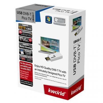 Tuner TV DVB-T KWORLD USB 2.0 UB450-T - Pret | Preturi Tuner TV DVB-T KWORLD USB 2.0 UB450-T