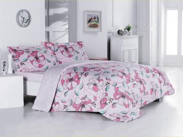 Lenjerie de pat ranforce Clasy Lotus roz 2 persoane - Pret | Preturi Lenjerie de pat ranforce Clasy Lotus roz 2 persoane