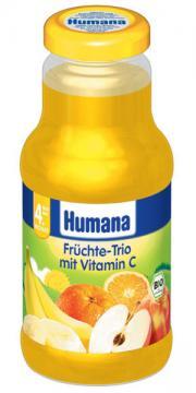 HUMANA  Trio fructe cu vitamina C x 200 ml - Pret | Preturi HUMANA  Trio fructe cu vitamina C x 200 ml