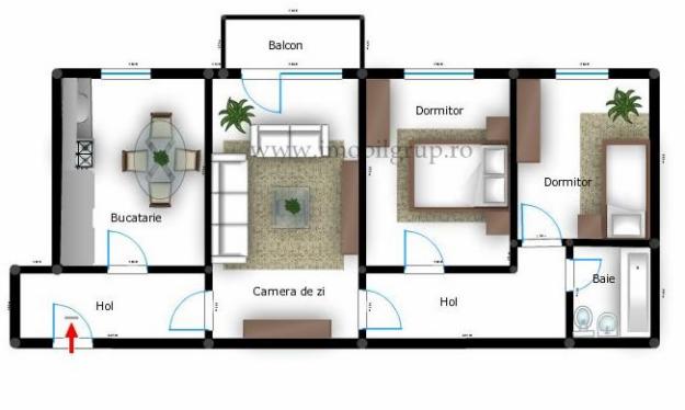 Ap 3 camere semi-decomandate, Calea cisnadiei, 41500 euro - Pret | Preturi Ap 3 camere semi-decomandate, Calea cisnadiei, 41500 euro