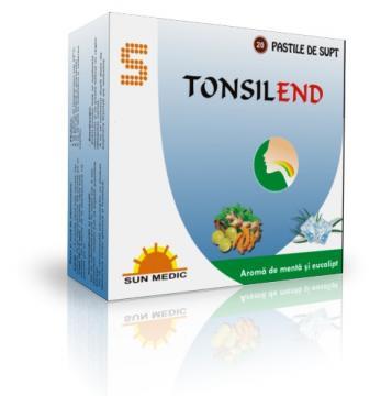 Tonsilend Menta si Eucalipt *20cpr - Pret | Preturi Tonsilend Menta si Eucalipt *20cpr