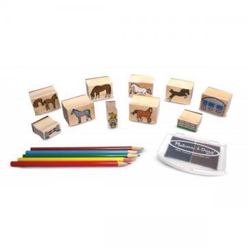 MELISSA DOUG SET DE STAMPILE CALUTI - Pret | Preturi MELISSA DOUG SET DE STAMPILE CALUTI