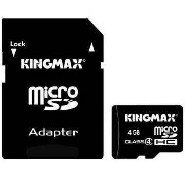 Card memorie Kingmax 4GB MicroSD HC + Card Reader KX-4G4/CR - Pret | Preturi Card memorie Kingmax 4GB MicroSD HC + Card Reader KX-4G4/CR