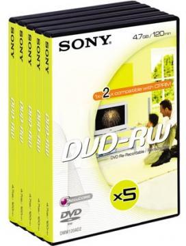 DVD-RW 4.7GB Sony 120min, pachet 5 buc., 5DMW120AVD - Pret | Preturi DVD-RW 4.7GB Sony 120min, pachet 5 buc., 5DMW120AVD
