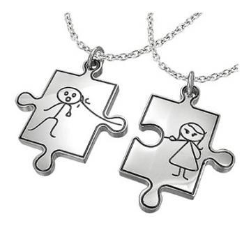 Silver4You.ro - Pandantive inox puzzle - Pret | Preturi Silver4You.ro - Pandantive inox puzzle