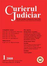Curierul Judiciar, Nr. 1/2008 - Pret | Preturi Curierul Judiciar, Nr. 1/2008