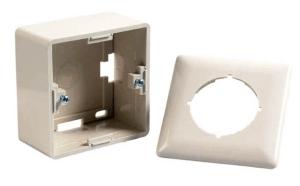 Cadru doza aplicata perete, 80x80x40 mm, 7100110, Mcab - Pret | Preturi Cadru doza aplicata perete, 80x80x40 mm, 7100110, Mcab