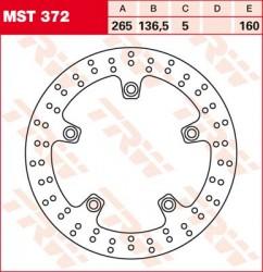 MST372 - disc de frana Lucas TRW - spate - Pret | Preturi MST372 - disc de frana Lucas TRW - spate