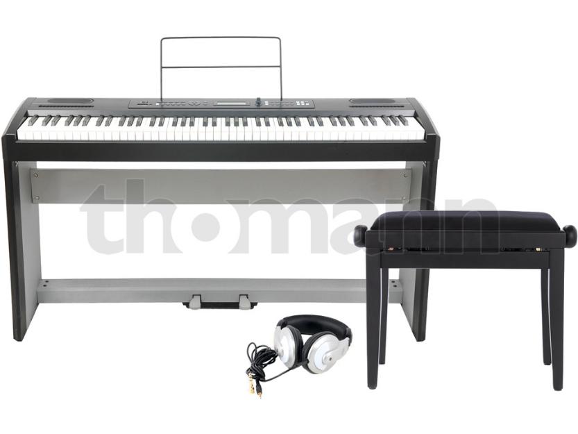 Vand in set pian digital scena portabil THOMANN DP-25, inclusiv pedala sustain + - Pret | Preturi Vand in set pian digital scena portabil THOMANN DP-25, inclusiv pedala sustain +