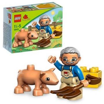 Lego Duplo Farms - Bunic cu purcel 4 piese - Pret | Preturi Lego Duplo Farms - Bunic cu purcel 4 piese