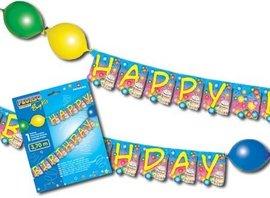 Decoratiune Banner HAPPY BIRTHDAY cu baloane 3,70metri - Pret | Preturi Decoratiune Banner HAPPY BIRTHDAY cu baloane 3,70metri