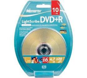 Memorex DVD+R 16X LightScribe, 10 buc/blister - Pret | Preturi Memorex DVD+R 16X LightScribe, 10 buc/blister