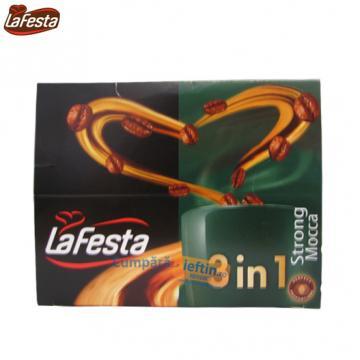 Cafea instant LaFesta 3in1 Strong Mocca 24plicuri X 10g - Pret | Preturi Cafea instant LaFesta 3in1 Strong Mocca 24plicuri X 10g