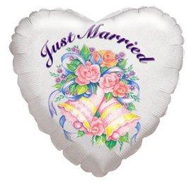 Balon folie metalizata JUST MARRIED ROSES - Pret | Preturi Balon folie metalizata JUST MARRIED ROSES