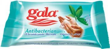 Servetele umede Gala antibacteriene 15 buc/pach - Pret | Preturi Servetele umede Gala antibacteriene 15 buc/pach