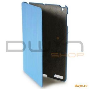 Husa piele artificiala Ipad 2 KRAUN, Blue "KP.B5" - Pret | Preturi Husa piele artificiala Ipad 2 KRAUN, Blue "KP.B5"