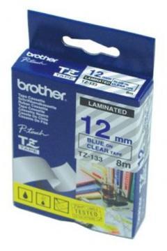 Banda laminata TZ133 pentru PTS, 12mm/8m, albastru/transparent, Brother - Pret | Preturi Banda laminata TZ133 pentru PTS, 12mm/8m, albastru/transparent, Brother