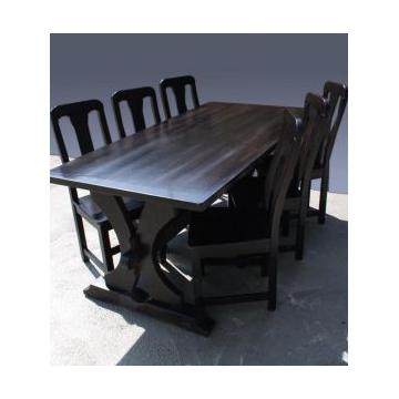 Set masa + scaune lemn masiv fag Cristian Cristina - Pret | Preturi Set masa + scaune lemn masiv fag Cristian Cristina