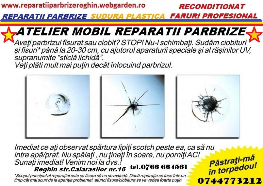 Reparatii parbrize,sudura plastica - Pret | Preturi Reparatii parbrize,sudura plastica