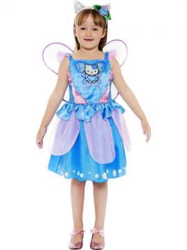 Costum Carnaval Copii De Fluturas Hello Kitty Albastru - Pret | Preturi Costum Carnaval Copii De Fluturas Hello Kitty Albastru