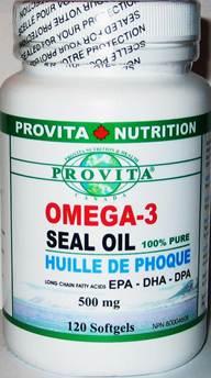 Omega 3 Ulei de Foca 500mg *120cps - Pret | Preturi Omega 3 Ulei de Foca 500mg *120cps