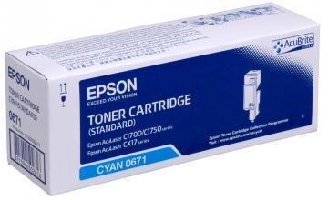 Toner cyan pentru AL-C1700/C1750/CX17, 700pg, C13S050671, Epson - Pret | Preturi Toner cyan pentru AL-C1700/C1750/CX17, 700pg, C13S050671, Epson