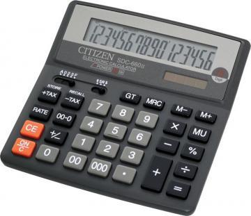 Calculator Citizen SDC-660N, 16 digiti, taxe, dual power - Pret | Preturi Calculator Citizen SDC-660N, 16 digiti, taxe, dual power