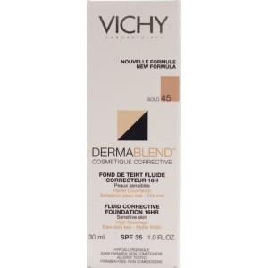 VICHY Dermablend Fond de Ten Corector 45 Gold 30ml - Pret | Preturi VICHY Dermablend Fond de Ten Corector 45 Gold 30ml