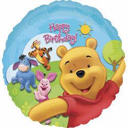 Balon folie metalizata Pooh Sunny Birthday 45cm - Pret | Preturi Balon folie metalizata Pooh Sunny Birthday 45cm