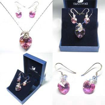 Set Swarovski Pink 2 - Pret | Preturi Set Swarovski Pink 2