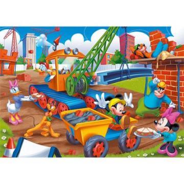 Puzzle Clementoni Mickey Mouse pe santier 150 piese - Pret | Preturi Puzzle Clementoni Mickey Mouse pe santier 150 piese