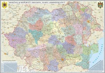 Romania - Stiefel Romania si Moldova Harta administrativa contur - Pret | Preturi Romania - Stiefel Romania si Moldova Harta administrativa contur