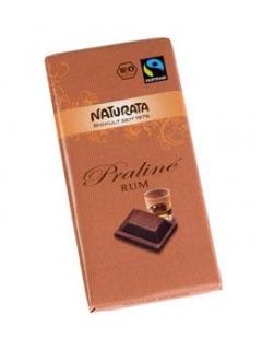 Ciocolata bio Praline cu umplutura, aroma rom - Pret | Preturi Ciocolata bio Praline cu umplutura, aroma rom