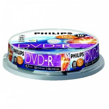 DVD+R 4.7GB, (10 buc. Spindle, 16x) PHILIPS - Pret | Preturi DVD+R 4.7GB, (10 buc. Spindle, 16x) PHILIPS
