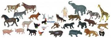 Animale domestice si salbatice, set de 30 figurine - Pret | Preturi Animale domestice si salbatice, set de 30 figurine