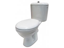 Set vas WC compact Easil, evacuare laterala, fara capac - Pret | Preturi Set vas WC compact Easil, evacuare laterala, fara capac