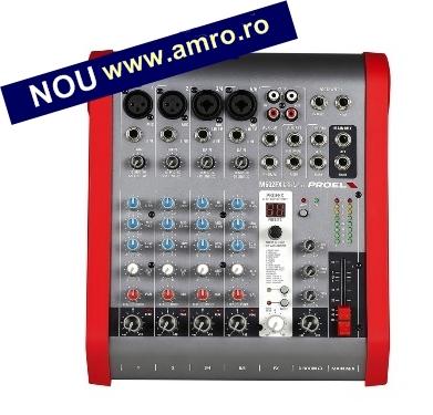 ProelM602FX Mixer audio compact 4 intr. Mic/Linie - Pret | Preturi ProelM602FX Mixer audio compact 4 intr. Mic/Linie