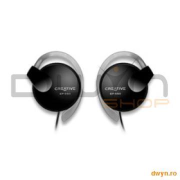 Casti CREATIVE "EP-550" - pentru MP3 player, around-ear, silver-black - Pret | Preturi Casti CREATIVE "EP-550" - pentru MP3 player, around-ear, silver-black