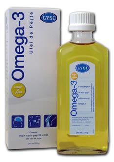 Lysi Omega 3 Ulei Pur de Peste (aroma de lamaie) 240ml - Pret | Preturi Lysi Omega 3 Ulei Pur de Peste (aroma de lamaie) 240ml