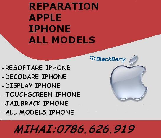 SERVICE IPHONE 3G 3GS 4 mihai 0756319596 REPARATII HARD V SOFTWARE IPHONE 3G 3GS 4 DISPLAY - Pret | Preturi SERVICE IPHONE 3G 3GS 4 mihai 0756319596 REPARATII HARD V SOFTWARE IPHONE 3G 3GS 4 DISPLAY