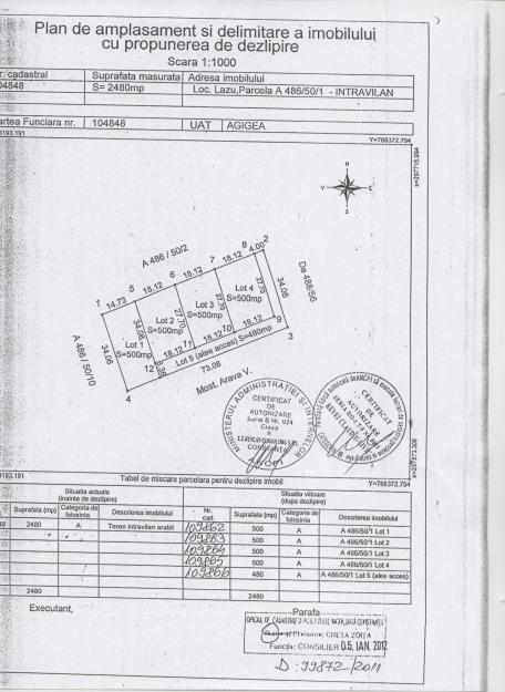 ULTIMUL LOT 500 MP INTRAVILAN - Pret | Preturi ULTIMUL LOT 500 MP INTRAVILAN