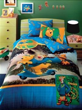 Lenjerie de pat pentru copii Tac Winnie Tigger si Pooh Super Sleuth - Pret | Preturi Lenjerie de pat pentru copii Tac Winnie Tigger si Pooh Super Sleuth